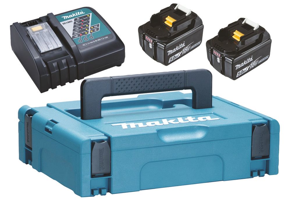 MAKITA Zestaw zasilający 197624-2 LXT 18V ładowarka DC18RC + 2 x akumulator BL1850B