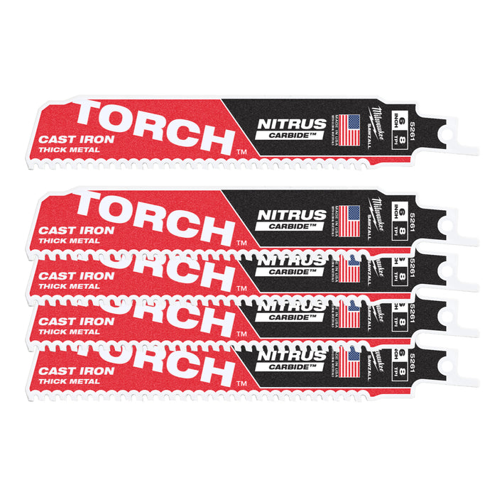 Milwaukee Brzeszczoty TCT Torch NITRUS 150/7T - 5 szt