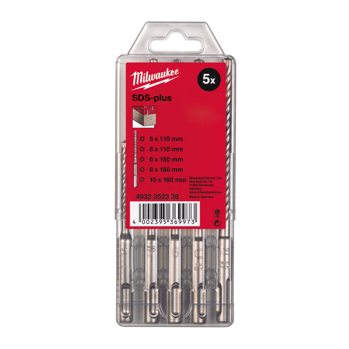 Milwaukee Kaseta wierteł udarowych SDS Plus Ø5,6 x 110 i Ø6/8/10 x 160 mm