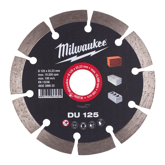 Milwaukee Tarcza diamentowa DU 125 x 22,2 mm