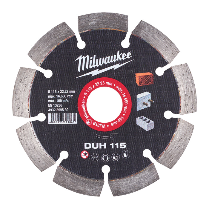 Milwaukee Tarcza diamentowa DUH 115 x 22,2 mm