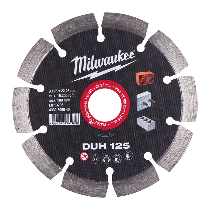 Milwaukee Tarcza diamentowa DUH 125 x 22,2 mm
