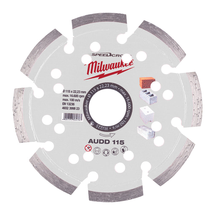 Milwaukee Tarcza diamentowa AUDD 115 mm