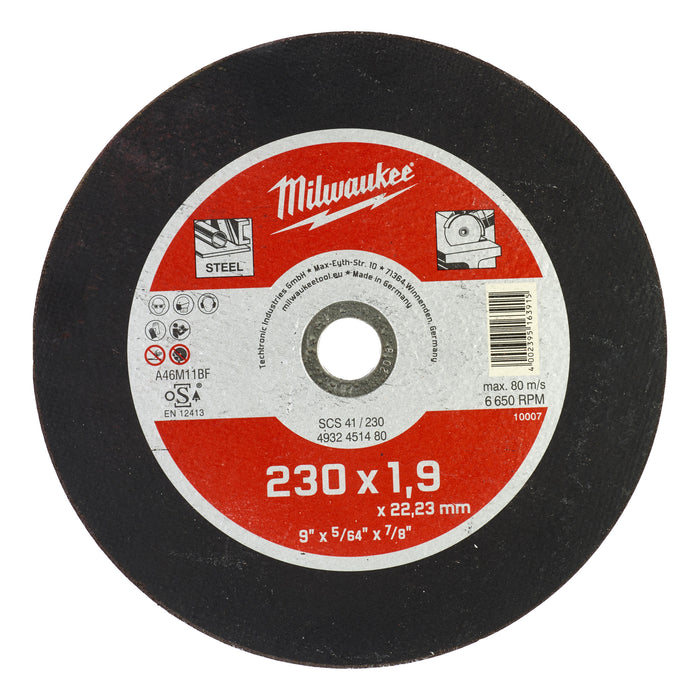 Milwaukee Tarcza do cięcia metalu Contractor 230X1,9 mm