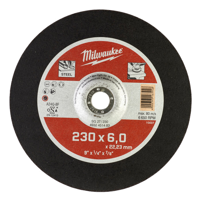 Milwaukee Tarcza do szlifowania metalu Contractor 230X6 mm