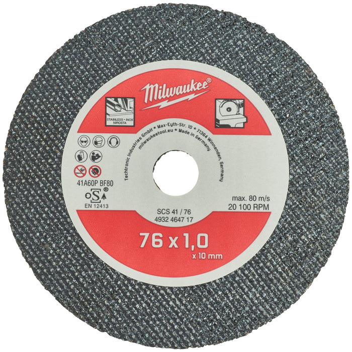 Milwaukee Tarcza tnąca do metalu 76 mm - 5 szt.