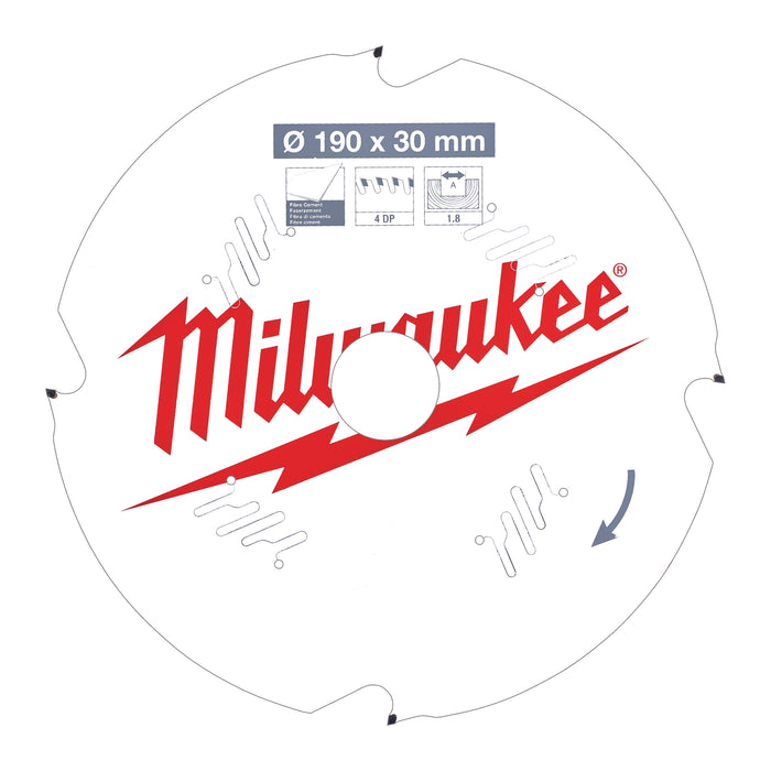 Milwaukee Tarcza pilarska 190X30X1.8X4D