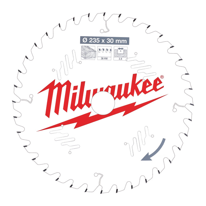 Milwaukee Tarcza pilarska 235X30X2.4X36ATB