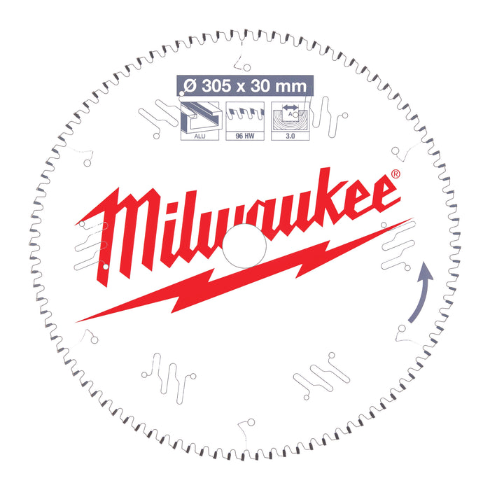 Milwaukee Tarcza pilarska ALU305X30X3.0X96TF NEG.