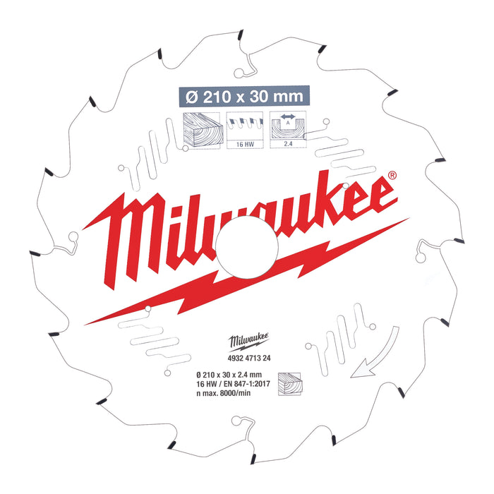Milwaukee Tarcza pilarska 210X30X2.4X16ATB