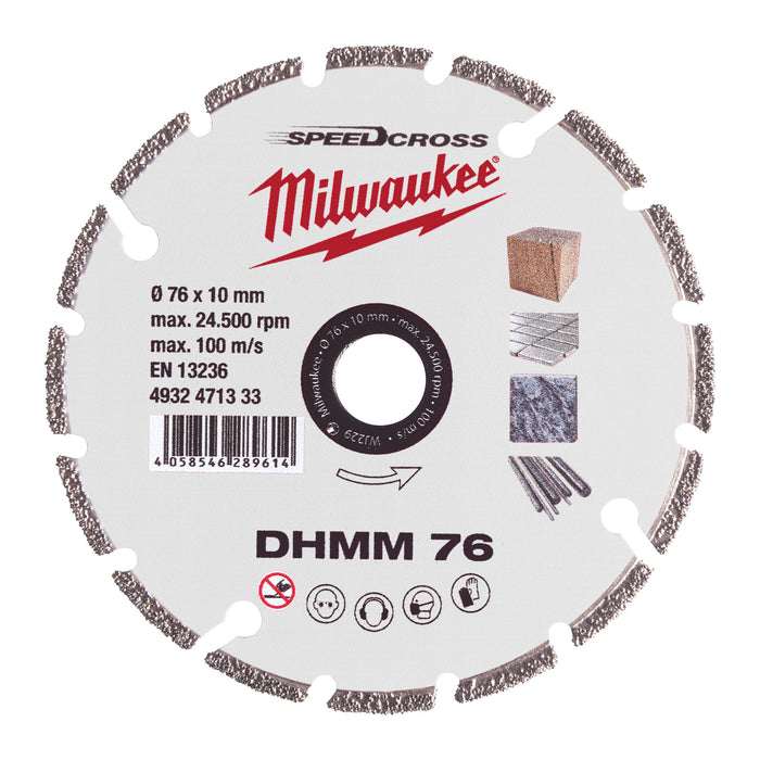 Milwaukee Tarcza diamentowa DHMM 76 mm