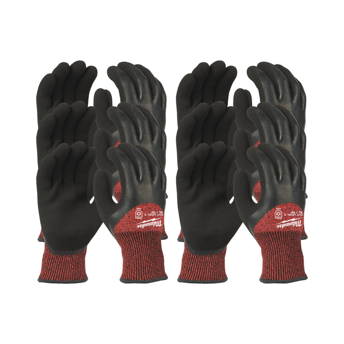 Milwaukee Rękawice odporne na przecięcia - zimowe - poz. C - rozm XL/10 - 12 par