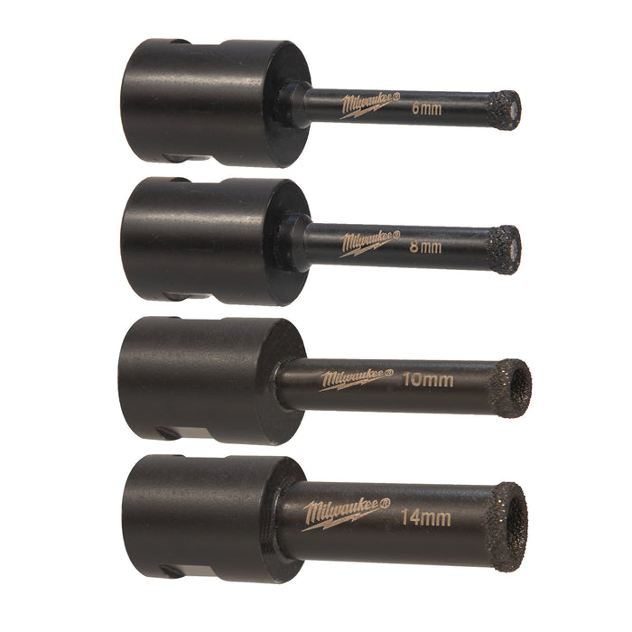 Milwaukee Zestaw wierteł diamentowych M14 - 4 szt.