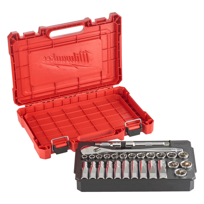 Milwaukee Zestaw nasadek z grzechotką 1/2"