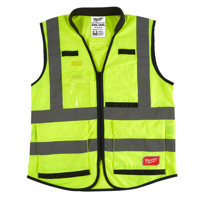 Milwaukee Kamizelka o intensywnej widzialności PREMIUM żółta - 2XL/3XL