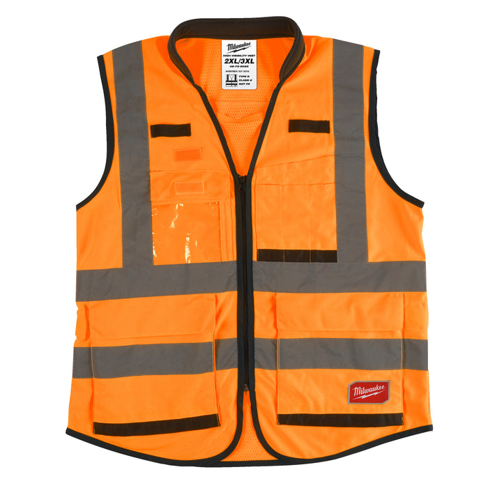 Milwaukee Kamizelka o intensywnej widzialności PREMIUM pomarańczowa - 2XL/3XL