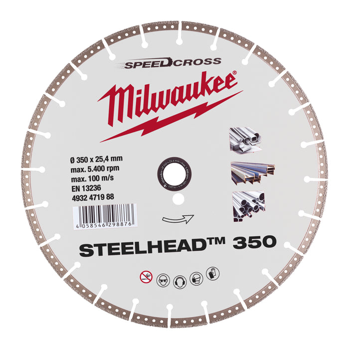 Milwaukee Tarcza diamentowa STEELHEAD 350