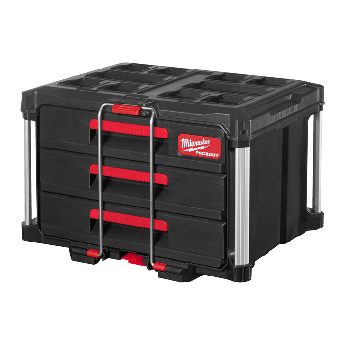 Milwaukee Skrzynia PACKOUT™ z 3 szufladami