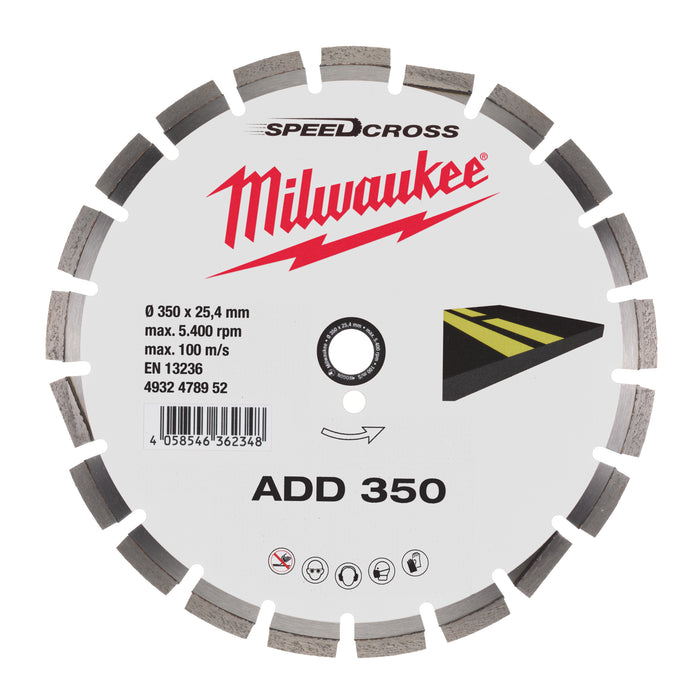 Milwaukee Tarcza diamentowa do asfaltu ADD 350 mm
