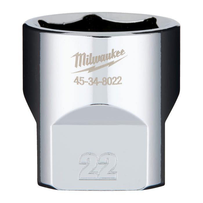 Milwaukee Nasadka 3/8" 22mm standardowa (metryczna)