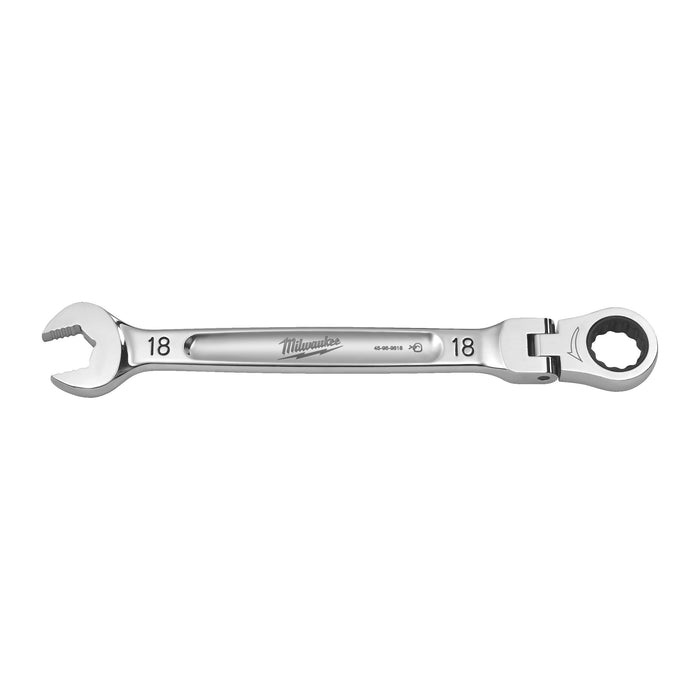 Milwaukee Klucz płasko-oczkowy MAXBITE™ z ruchomą główką grzechotki 18 mm - 1 szt.