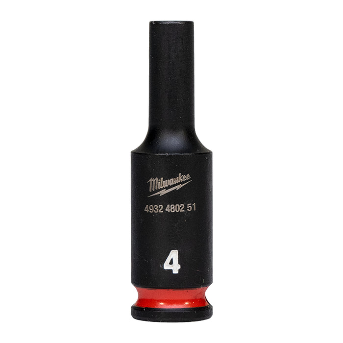 Milwaukee Nasadka udarowa długa SHW 1/4" 4mm, Hex