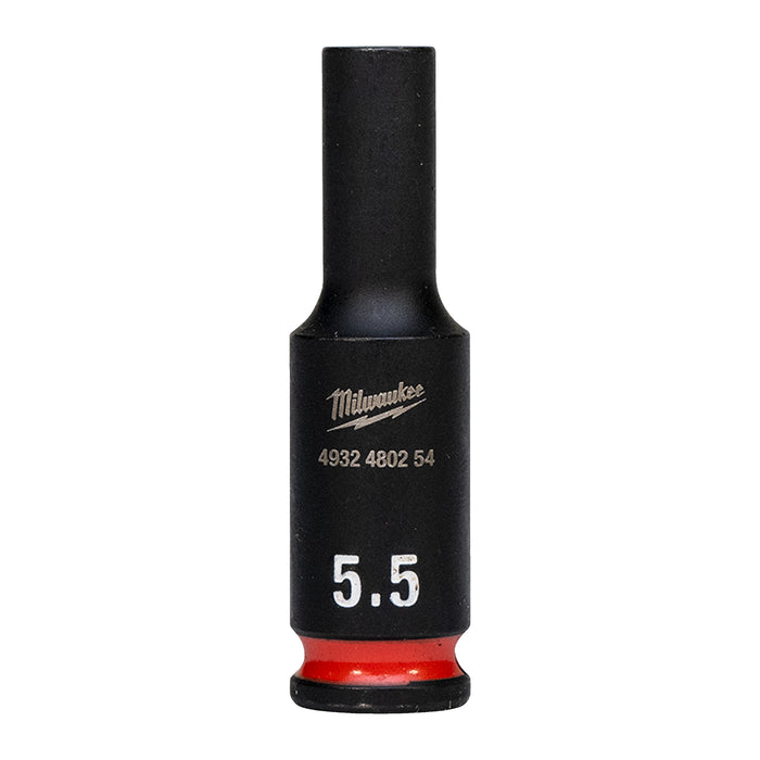 Milwaukee Nasadka udarowa długa SHW 1/4" 5,5 mm, Hex