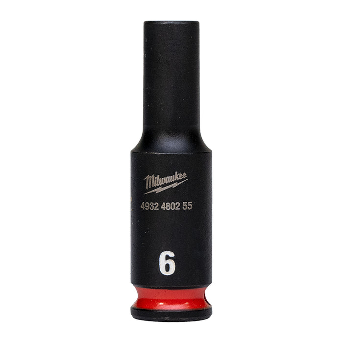 Milwaukee Nasadka udarowa długa SHW 1/4" 6 mm, Hex