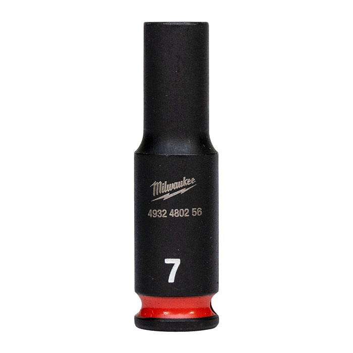 Milwaukee Nasadka udarowa długa SHW 1/4" 7 mm, Hex