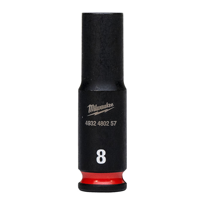 Milwaukee Nasadka udarowa długa SHW 1/4" 8 mm, Hex