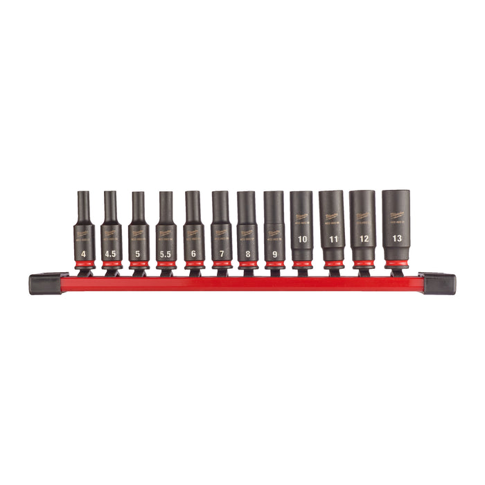 Milwaukee Zestaw nasadek udarowych SHW 1/4" Hex 12 szt.