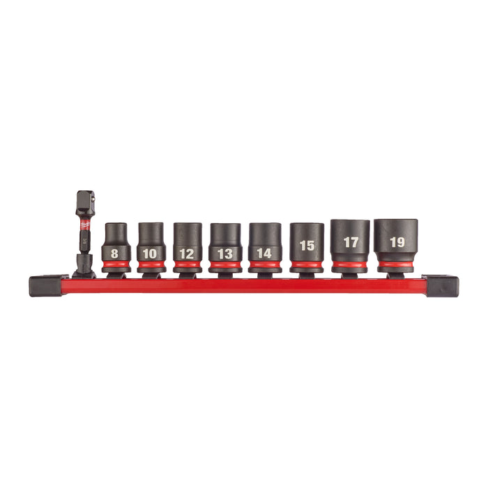 Milwaukee Zestaw nasadek udarowych SHW 3/8" Hex 9 szt.