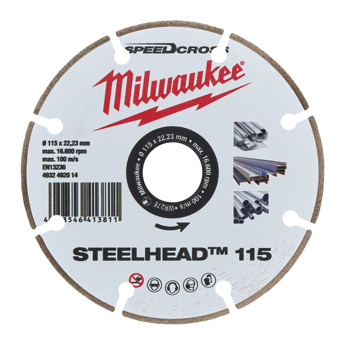 Milwaukee Tarcza diamentowa Steelhead 115 mm