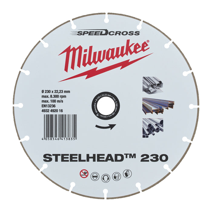 Milwaukee Tarcza diamentowa Steelhead 230 mm