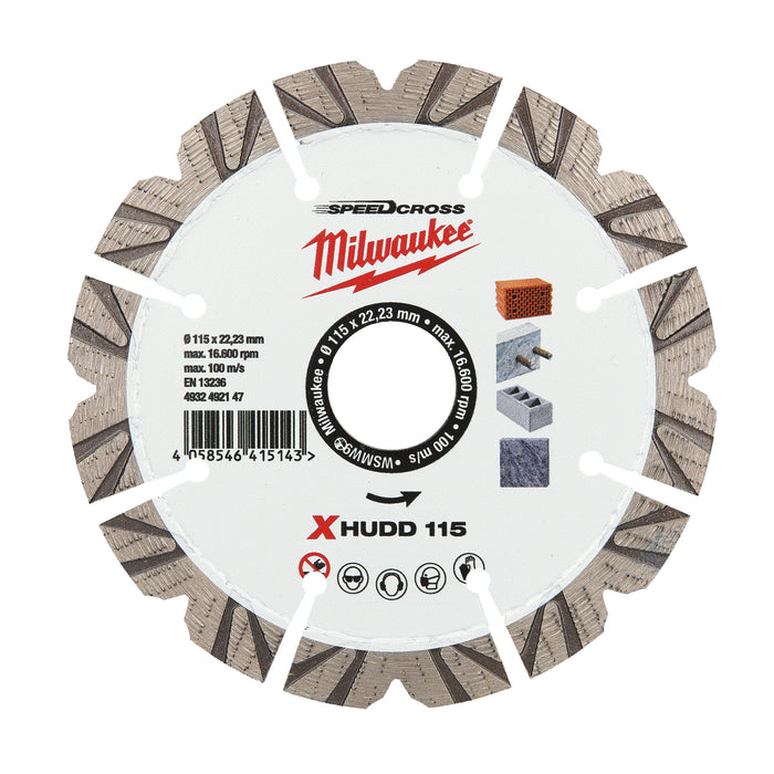 Milwaukee Tarcza Speedcross Premium XHUDD 115mm