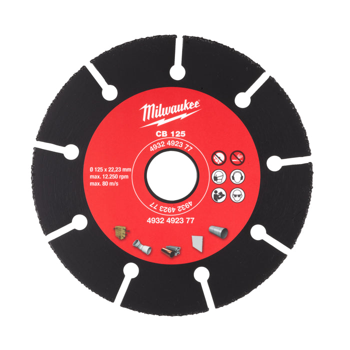 Milwaukee Uniwersalna tarcza tnąca z nasypem z węglika 125 mm