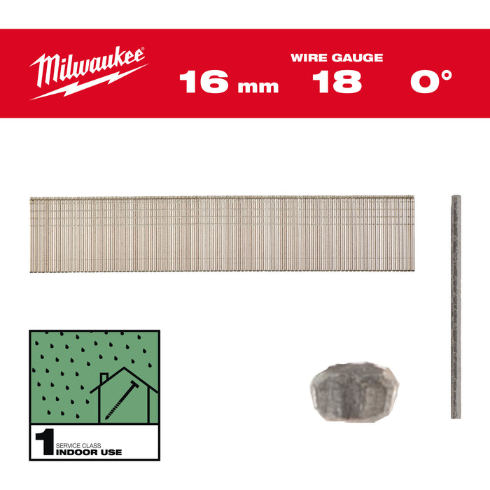 Milwaukee Sztyfty 18G/16mm-10 tys. szt. - M18FN18GS