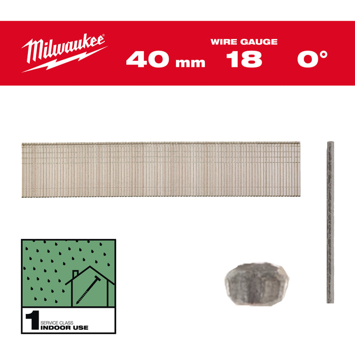 Milwaukee Sztyfty 18G/40mm-5 tys. szt. - M18FN18GS