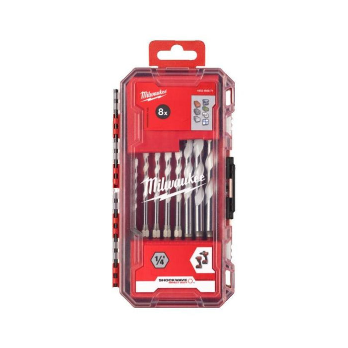 Milwaukee Zestaw wierteł uniwersalnych Shockwave 4-12 8szt. 4932 4938 71