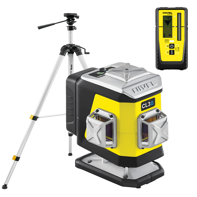 NIVEL System Laser płaszczyznowy krzyżowy CL3 - pozioma wiązka u dołu lasera