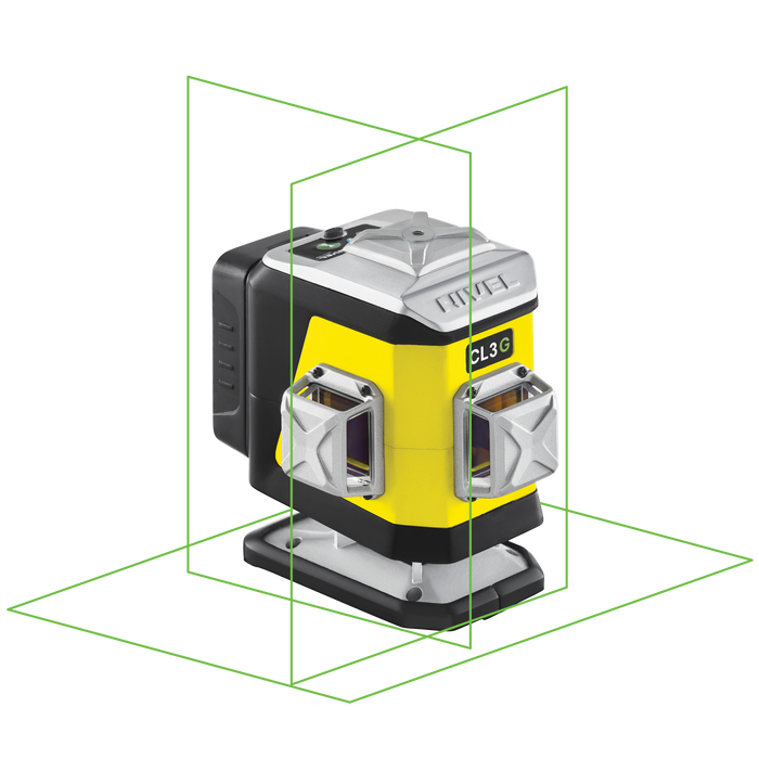 NIVEL System Laser płaszczyznowy krzyżowy CL3 - pozioma wiązka u dołu lasera