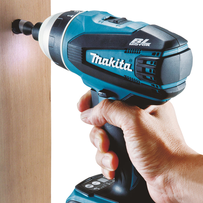 MAKITA DTP141RTJ Akumulatorowa 4-trybowa wiertarko-wkrętarka udarowa LXT®, 18V, 1/4", 150 Nm