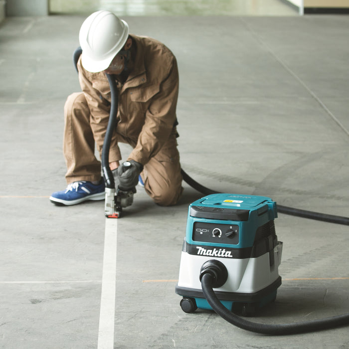 MAKITA DVC860LZ Sieciowy/akumulatorowy odkurzacz przemysłowy LXT®, 2 x 18V, 240 / 90 mbar