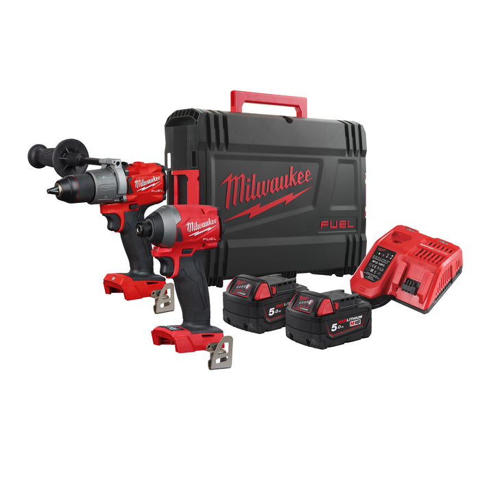 Milwaukee Zestaw M18FPP2A2-502X (M18FPD2+M18FID2+2x5,0Ah+HD Box) 4933464268