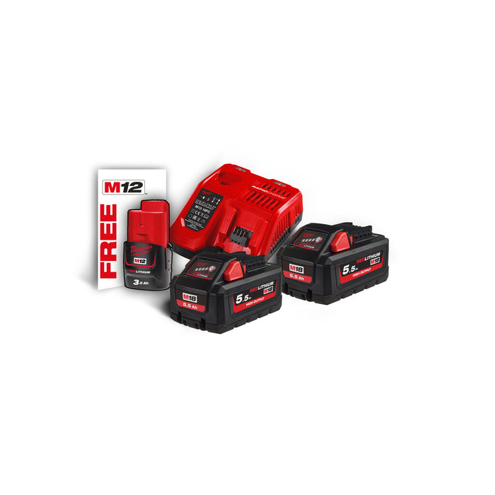 Milwaukee Zestaw startowy M18HNRG-552-NRG 4933 4647 13