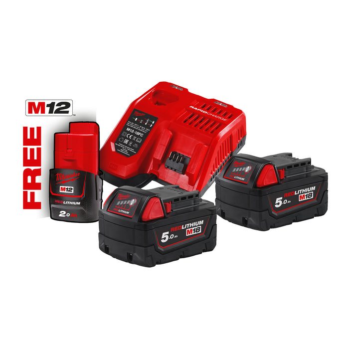 Milwaukee Zestaw startowy M18NRG-502 4933 4592 17