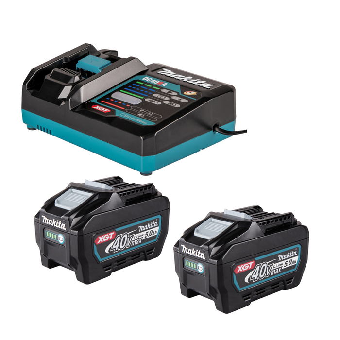 MAKITA Zestaw zasilający XGT 40Vmax 1911V6-0 (2xBL4050F+DC40RA)