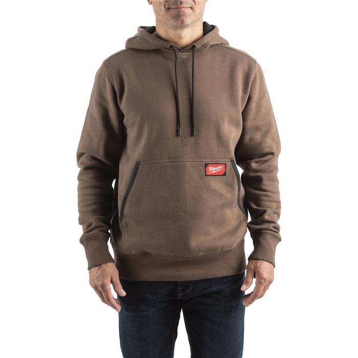 Milwaukee WH MW BR XL Bluza z kapturem - brązowa