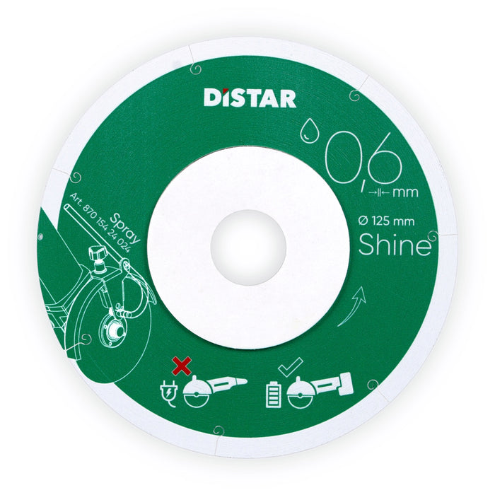 DISTAR Tarcza diamentowa do gresu SHINE 125x0,6x22,23 11127457030