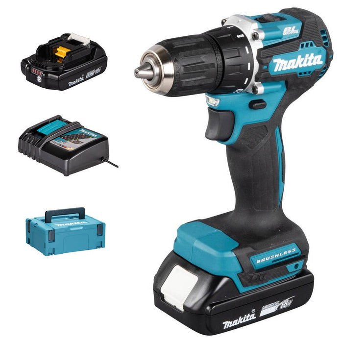 MAKITA DDF487RAJ najmniejsza wkrętarka wiertarko 50Nm 18V 2x2,0Ah